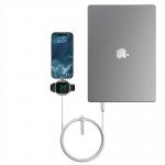 Incarcator wireless Nomad compatibil cu Apple Watch, 100W,  Lungime 1.5m, 2xUSB-C, Alb 6 - lerato.ro